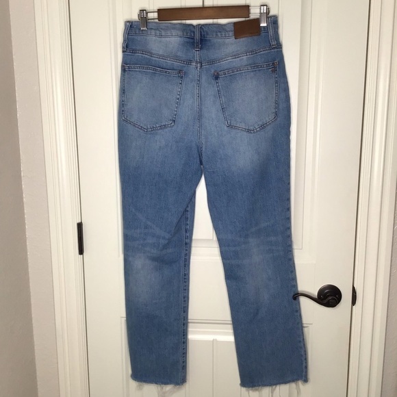 Madewell Tall Slim Demi-Boot Jeans in Denis Wash. - Picture 3 of 15